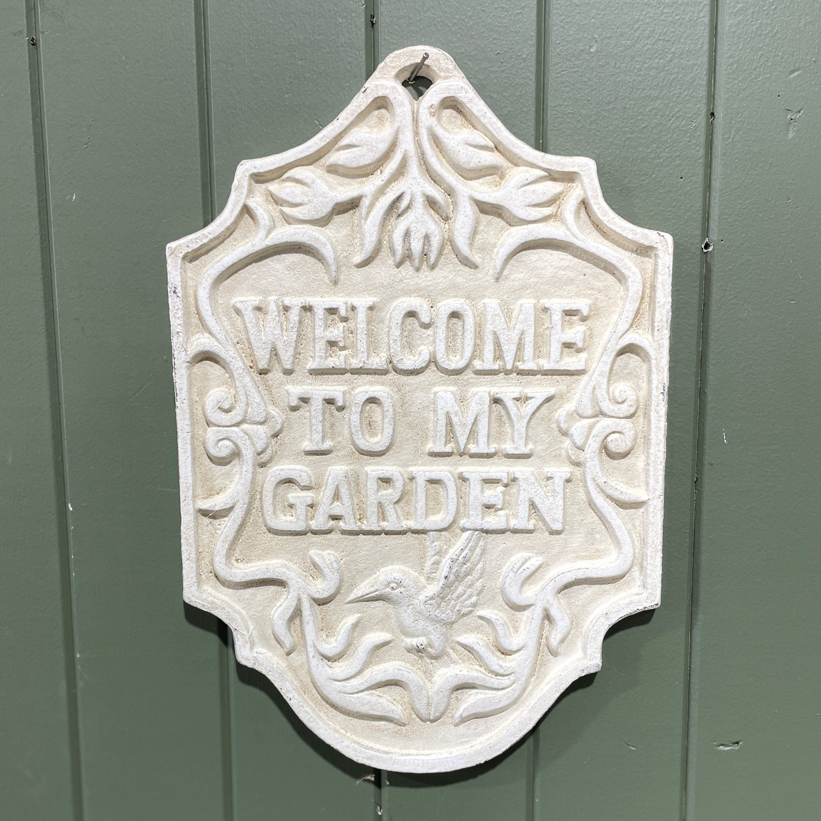 Cast Iron - Welcome to My Garden Sign