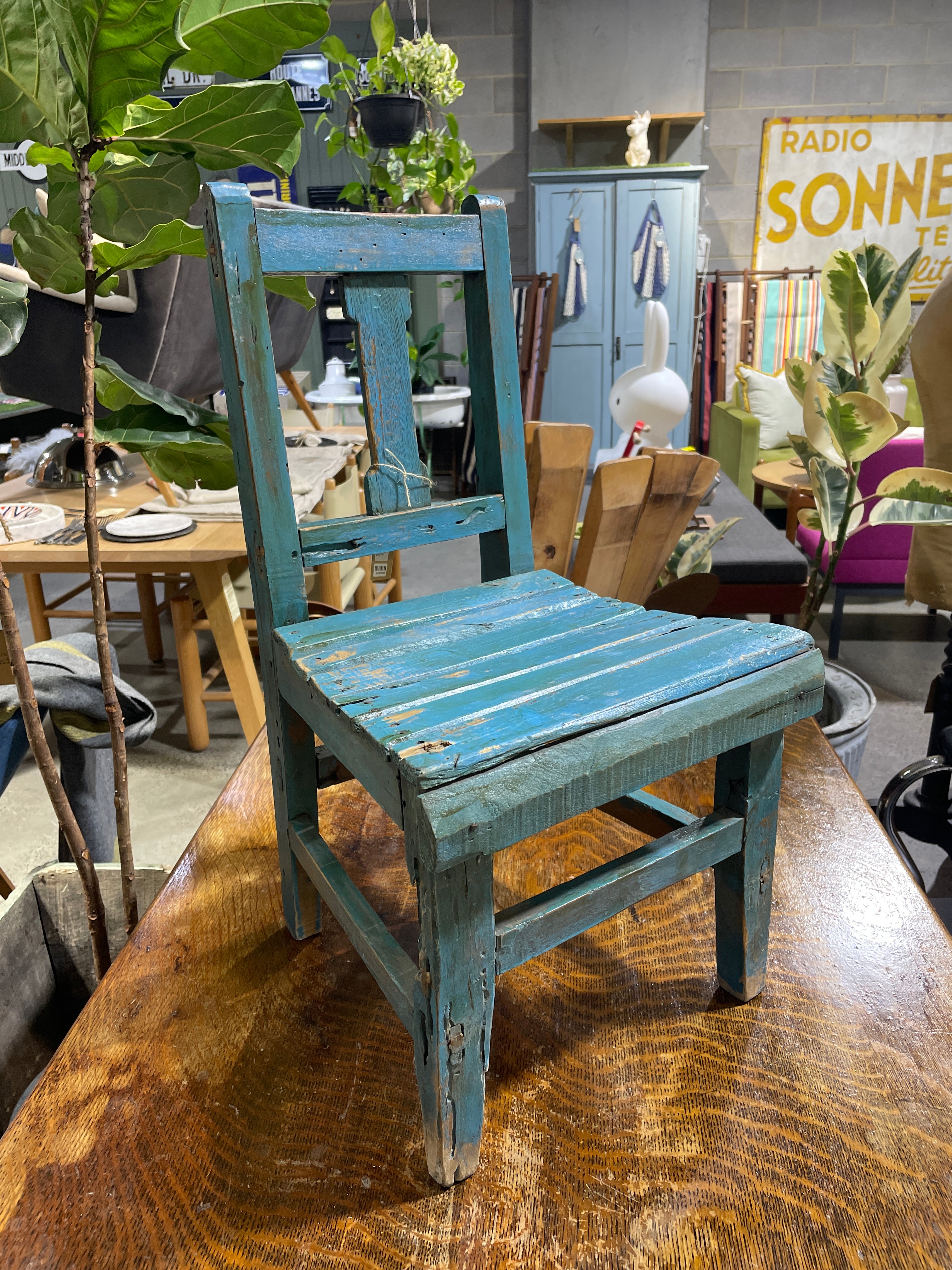 Vintage Little Blue Kid's Chairs - various styles
