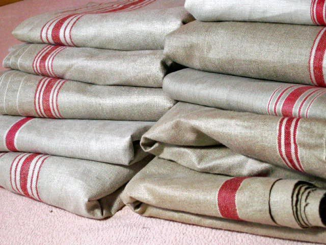 Vintage French Linen Mangle Cloth