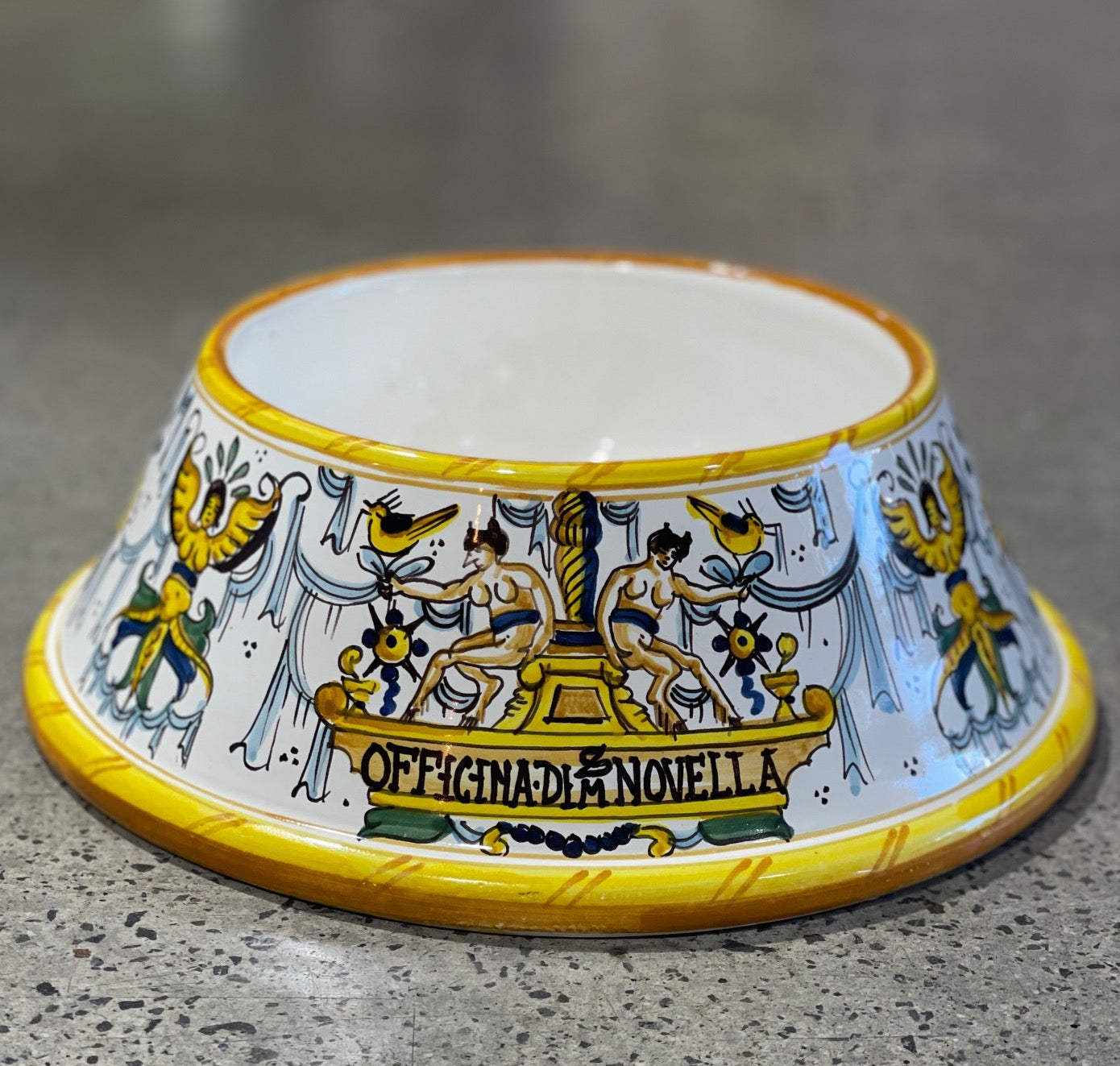 Santa Maria Novella Ceramic Dog and Cat Water Bowl