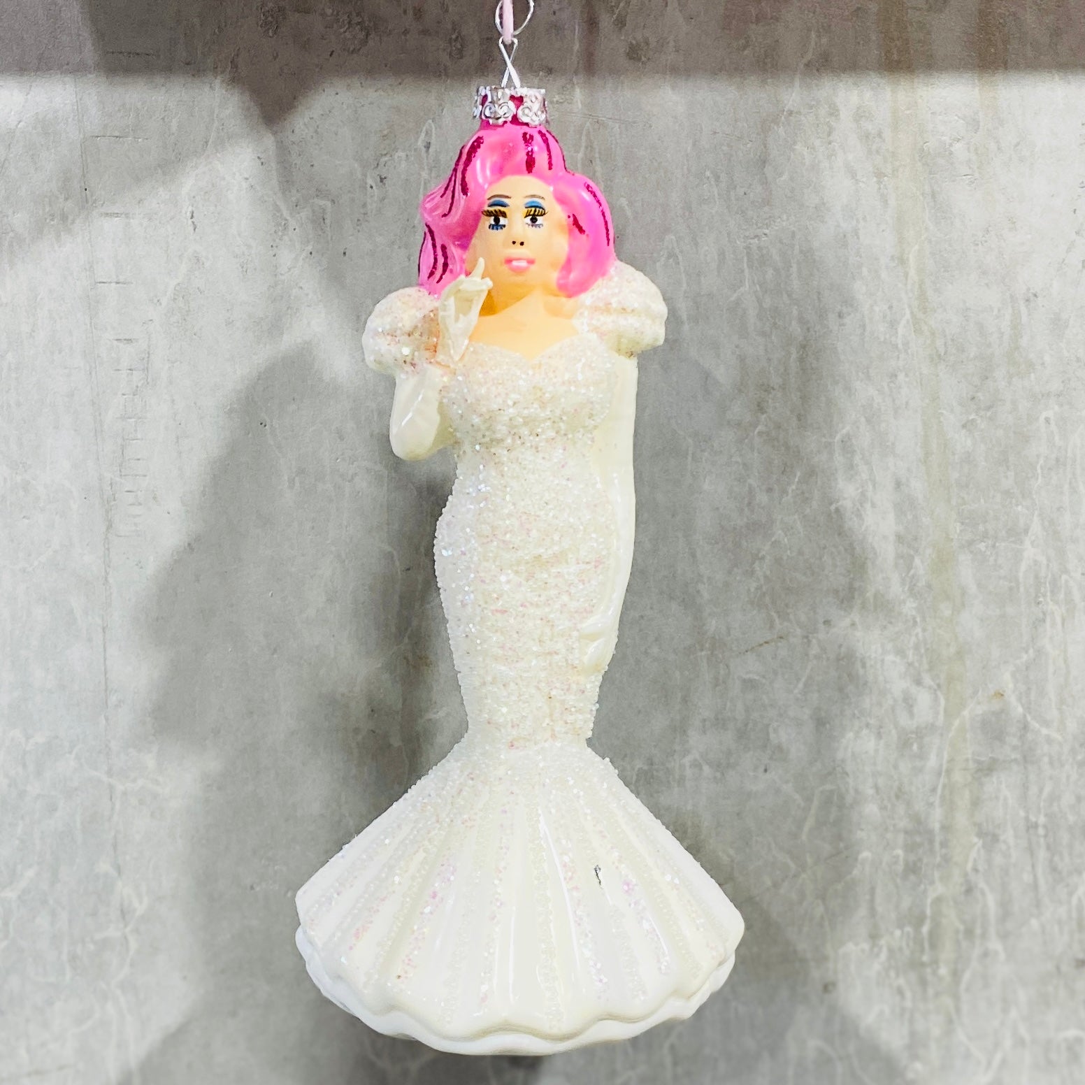 Resin holiday Drag Queen ornament - available at scouthouse.com.au