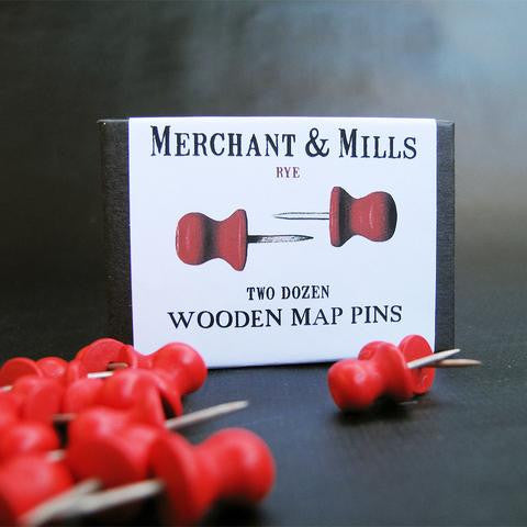 Merchant and Mills Wooden Map Pins