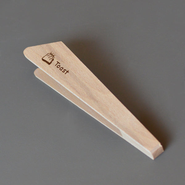 Wooden Toast Tongs by Redecker