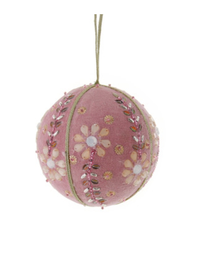 Glitterbelle Pink Bauble Ornament- XTRA LARGE