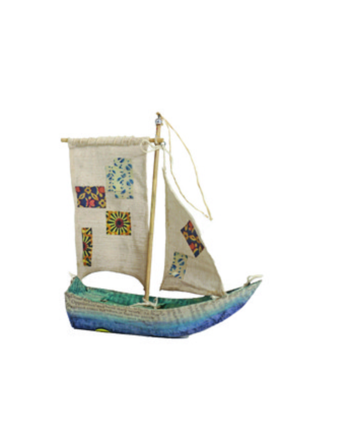 Paper Mache - Ship Ornament