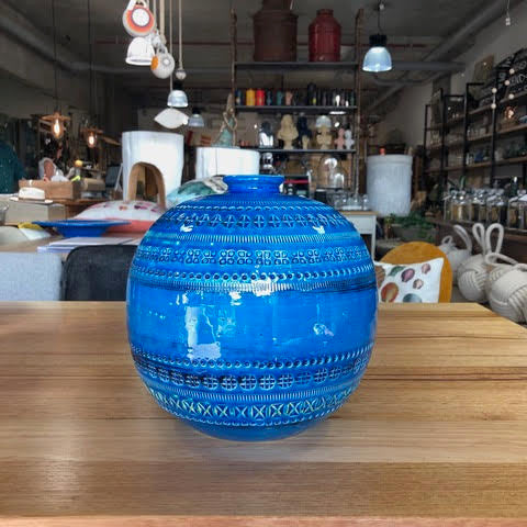Bitossi Italy Large Ceramic Sphere Vase