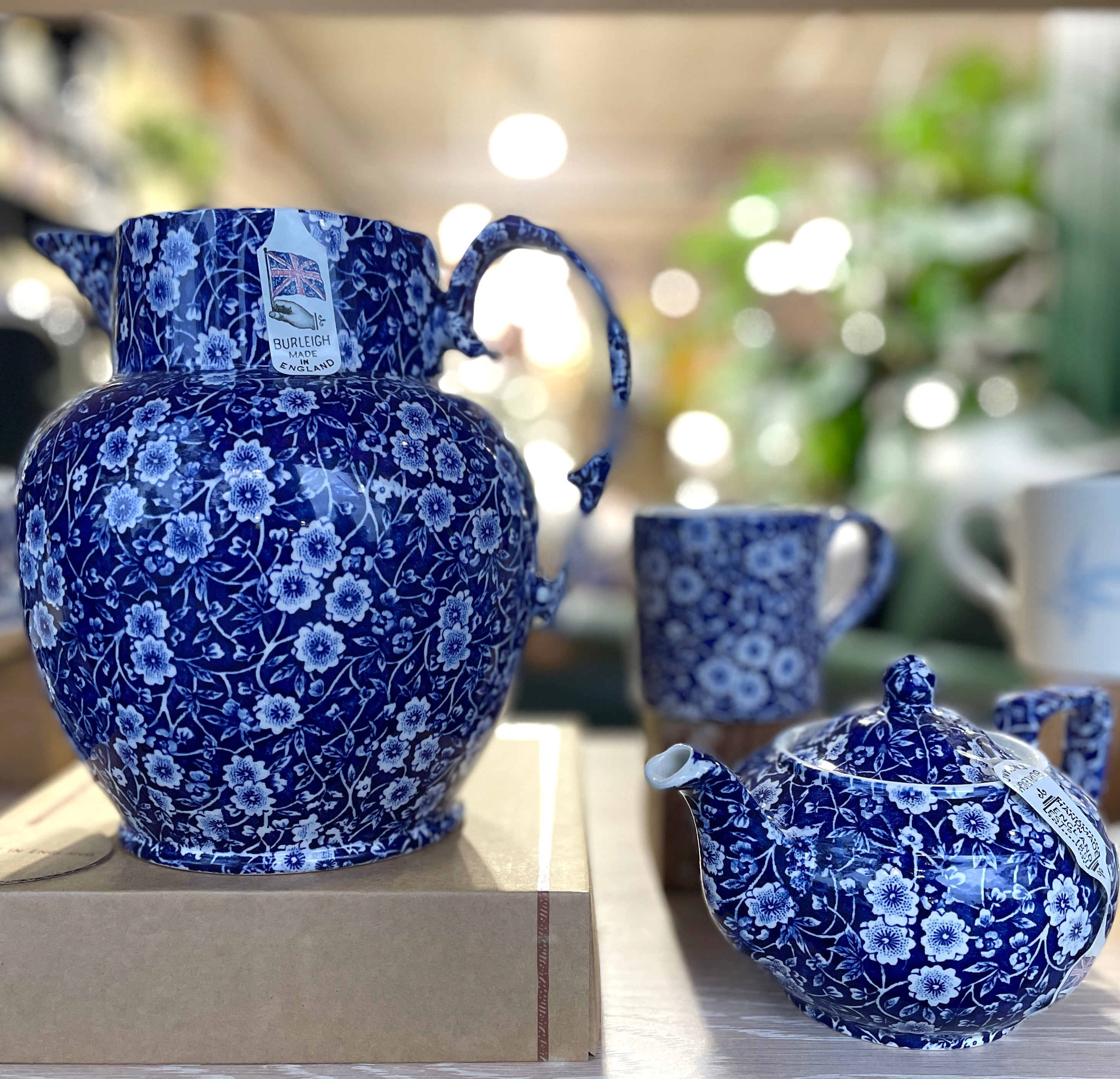 Burleigh UK Blue Calico - Teapot
