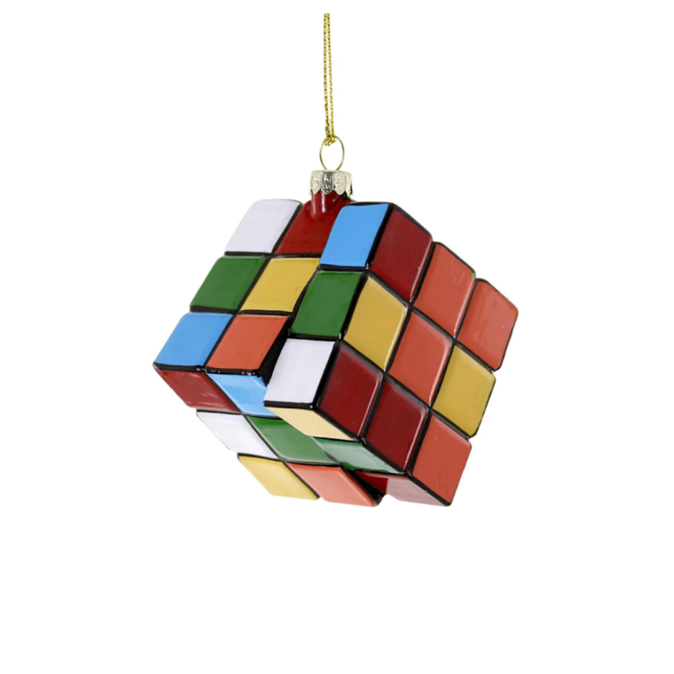 Mercury Glass Magic Cube Ornament