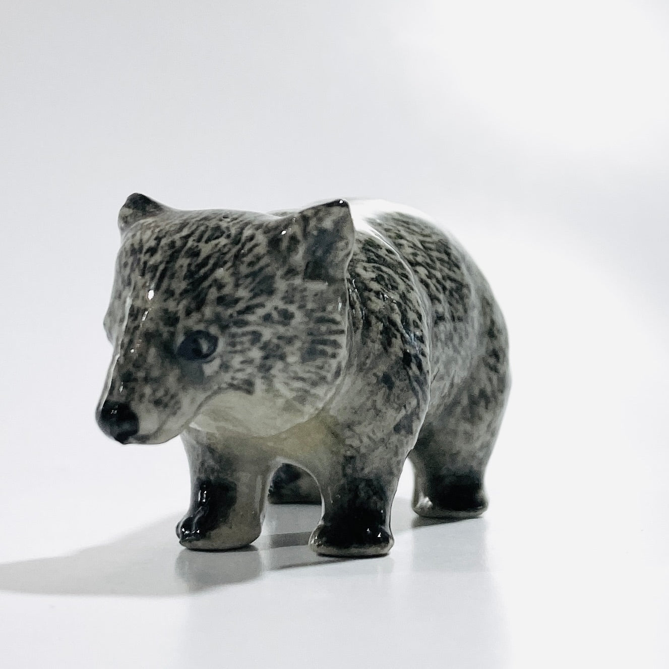 Ceramic Wombat Miniature Figurine