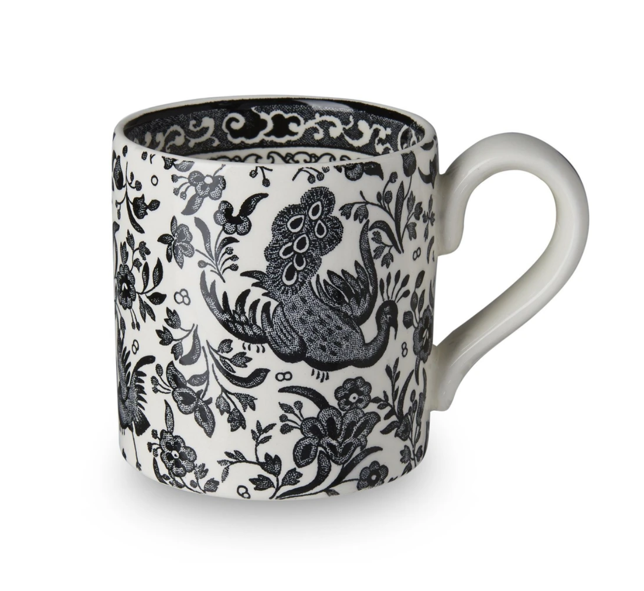 Burleigh UK Black Regal Peacock - Mug