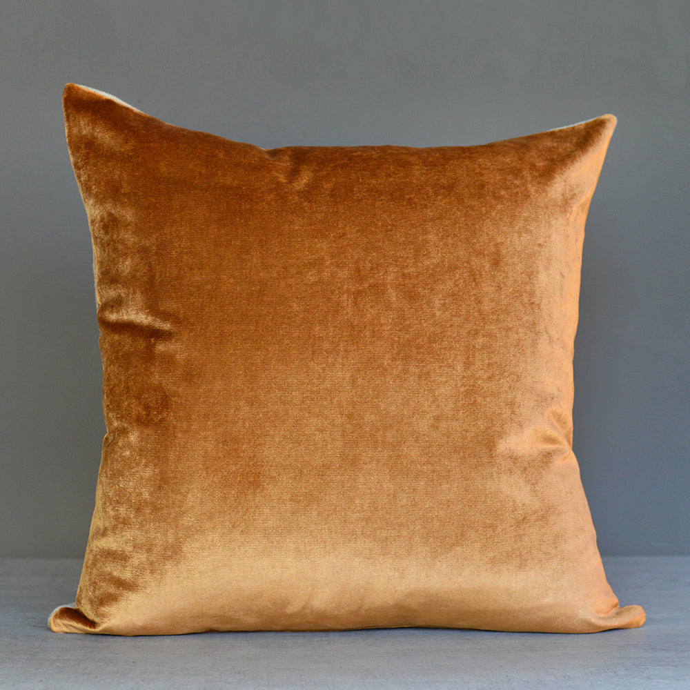 Iosis France Velvet Berlingot Cushion in Caramel 45cm