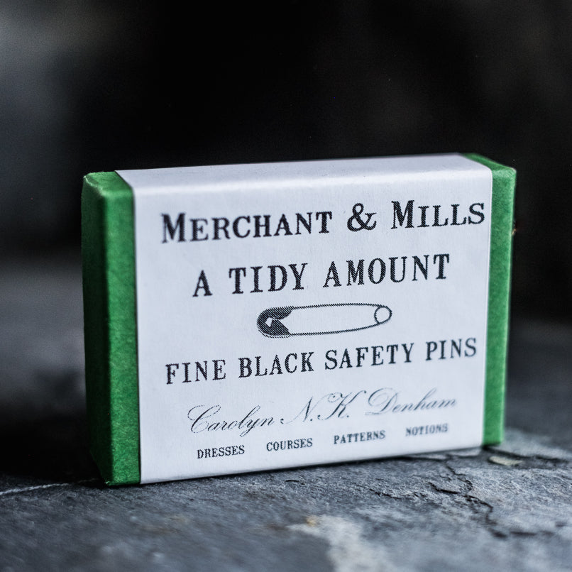 Merchant and Mills Fine Black Safety Pins