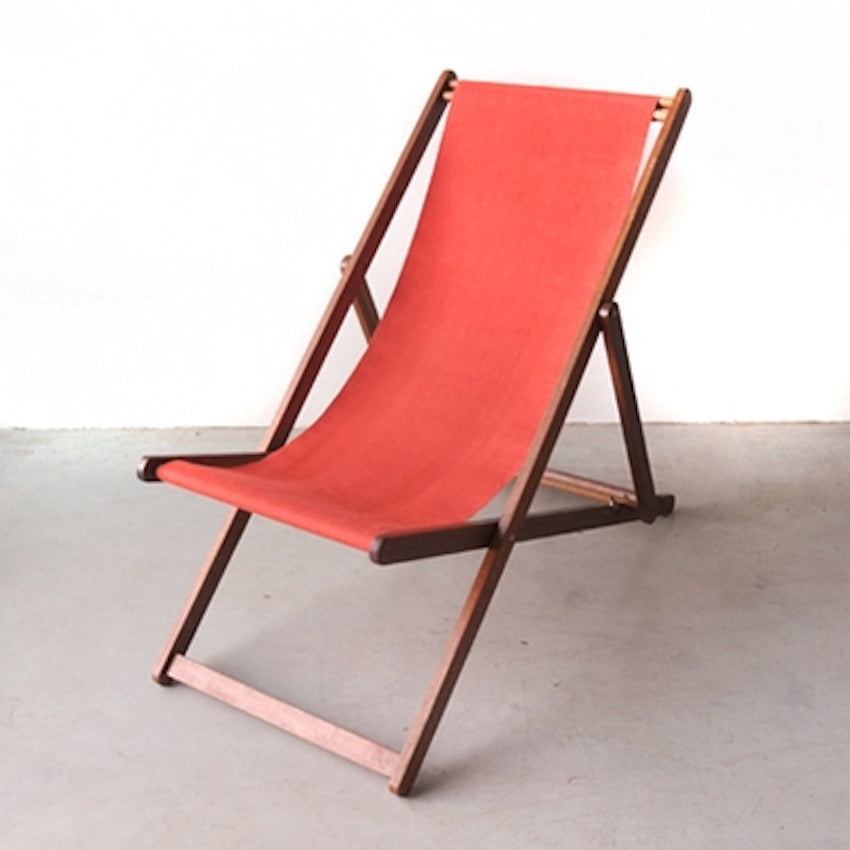 Deck Chair - French Red Marine Fabric