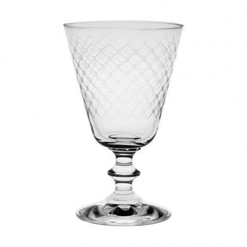 Wine Glass- European Made- Diamond Engraved