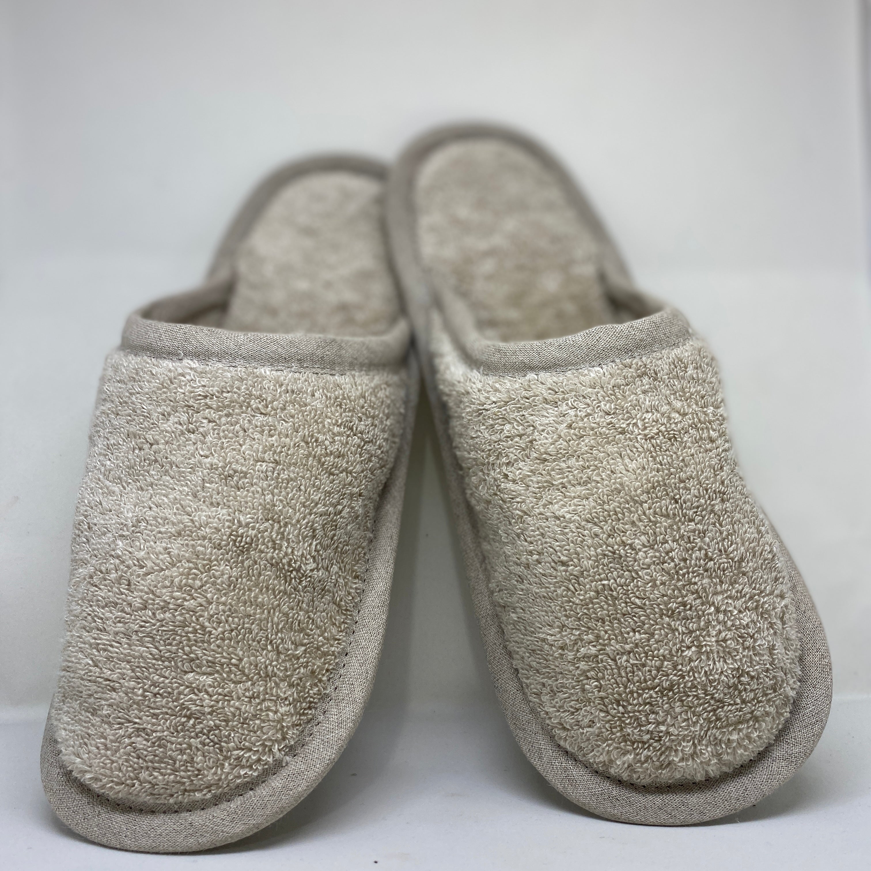 Pure Linen Terry Slippers