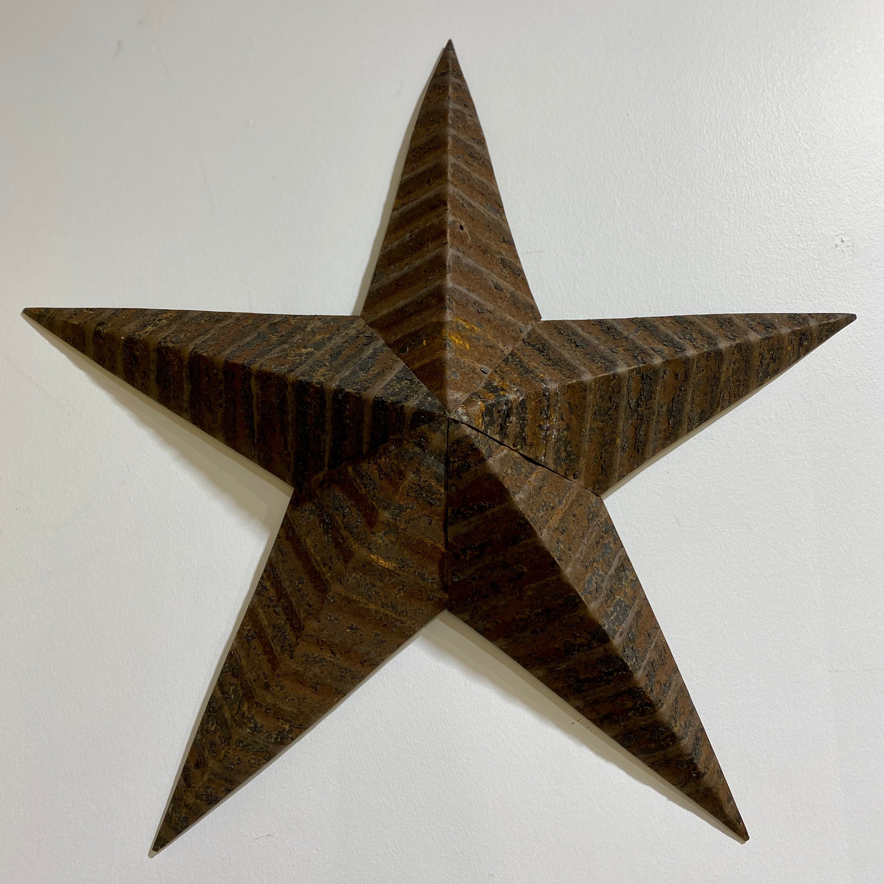 Authentic Amish Barn Star - large 75 CM DIAMETER - RUSTED IRON