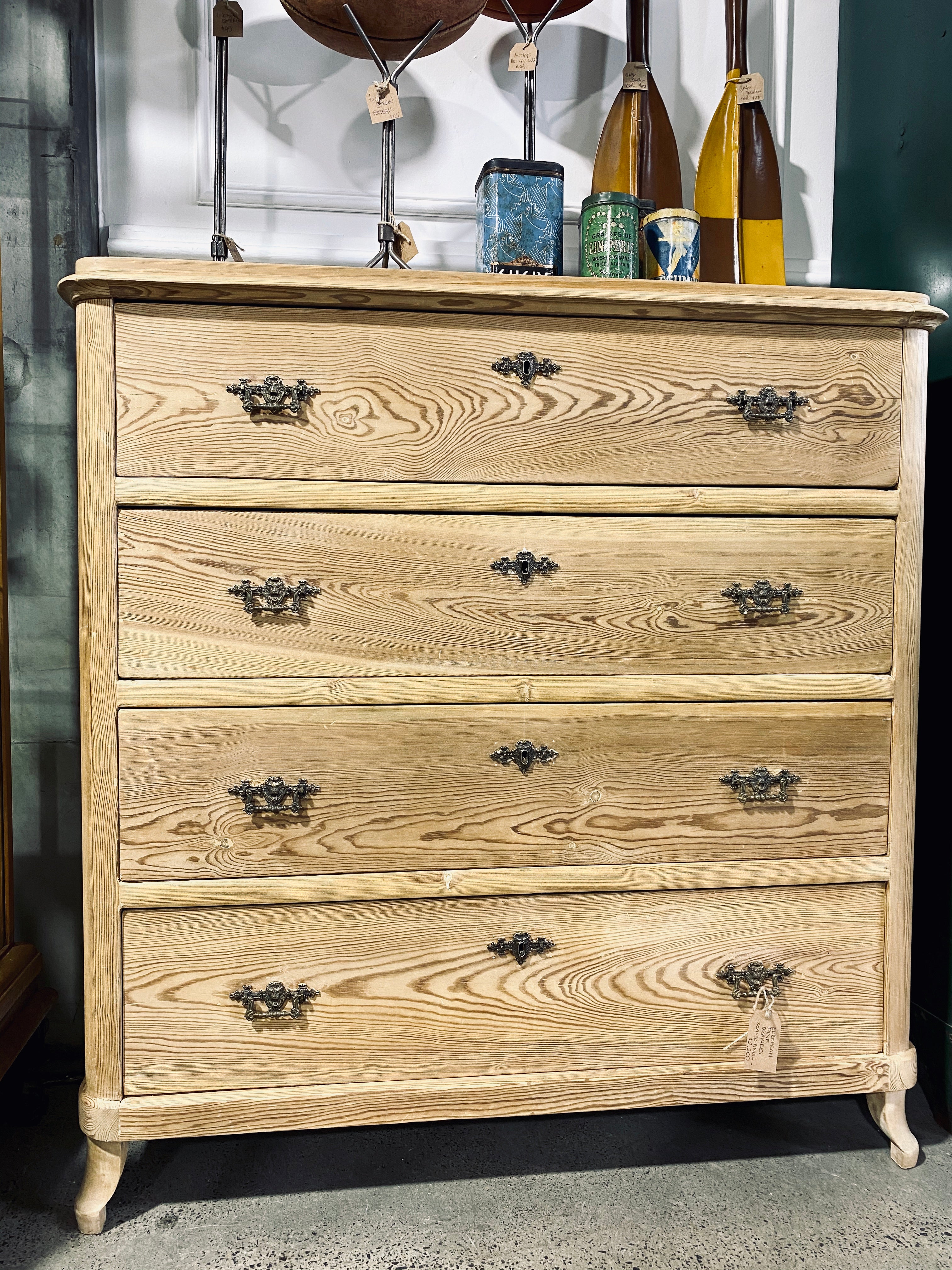 Vintage European Pine Drawers