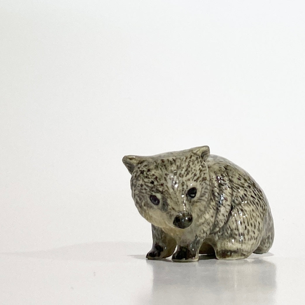 Ceramic Wombat Miniature Figurine