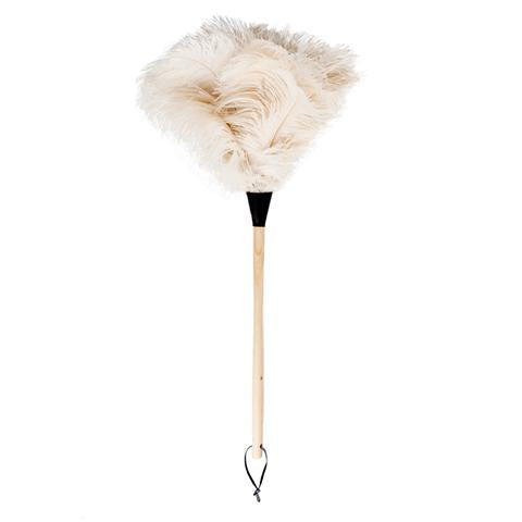 White Ostrich Feather Duster 90cm Long