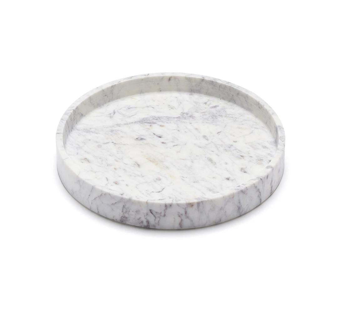 Marble Basic Round Roman Tray - Large