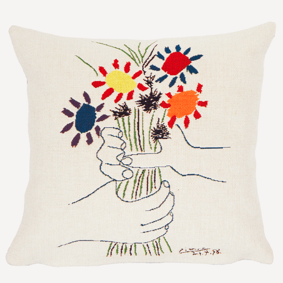 Pablo Picasso - Fleurs et Mains - Cushion - 45 x 45