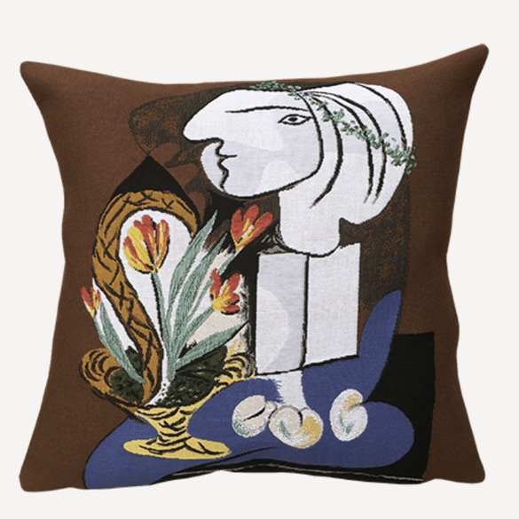 Pablo Picasso- Nature Morte aux Tulipes Cushion - 45 x 45