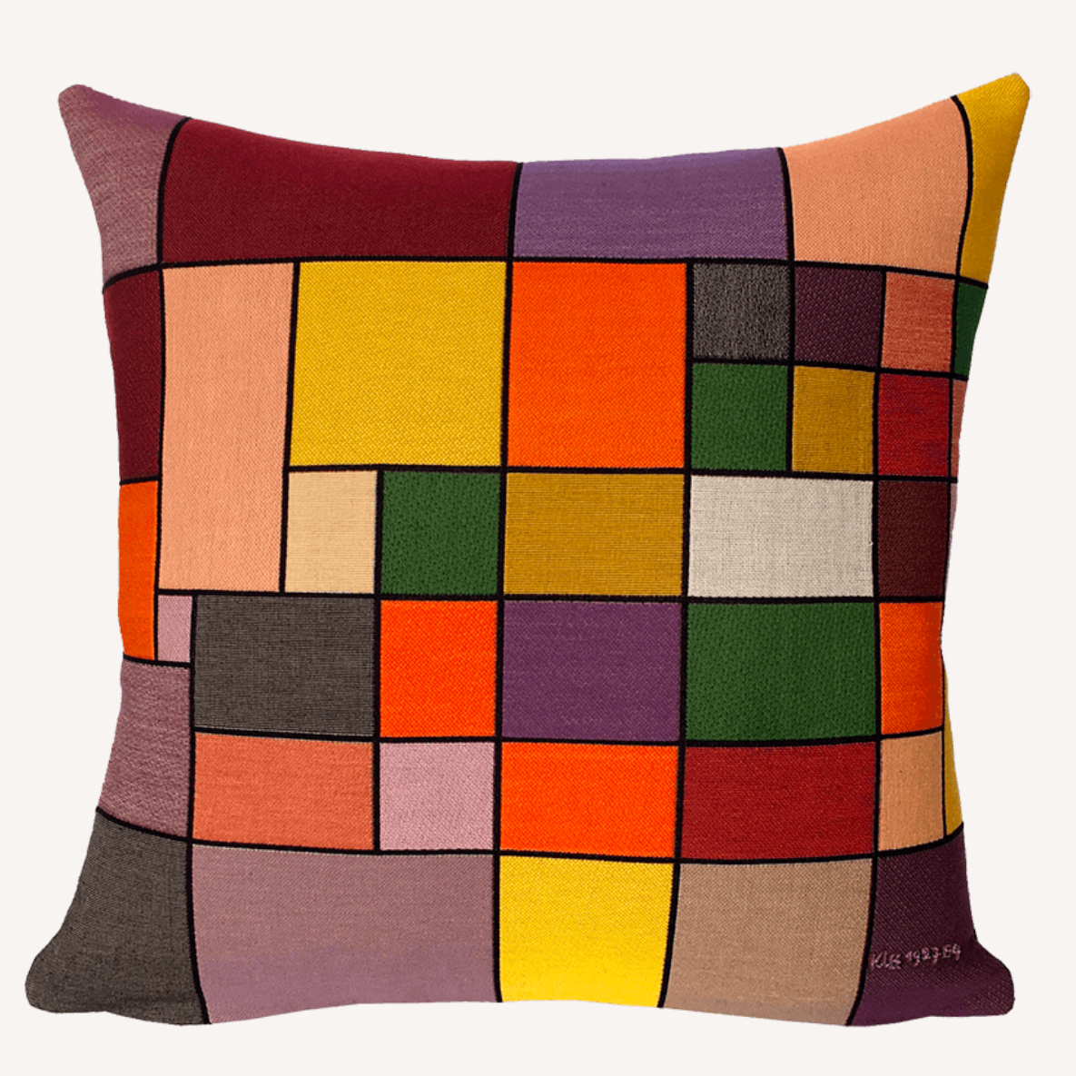 Paul Klee-  Harmonie de la Flore Nordique- Jacquard Tapestry Cushion - 45 x 45