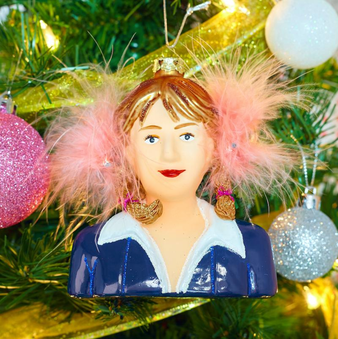 Britney Spears Ornament Formed in Mercury Glass
