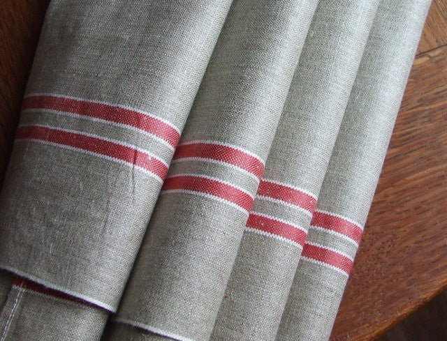 Vintage French Linen Mangle Cloth